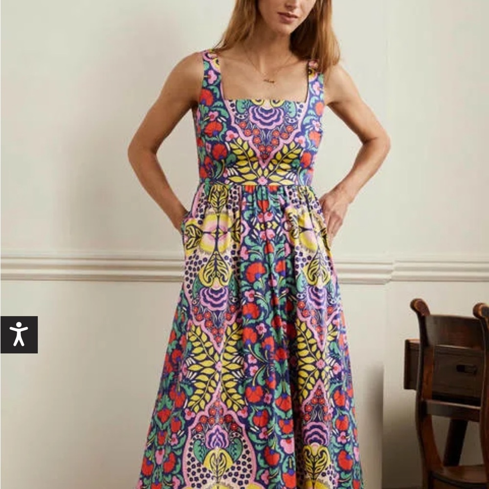 Boden Vibrant Multicolor Maxi Dress